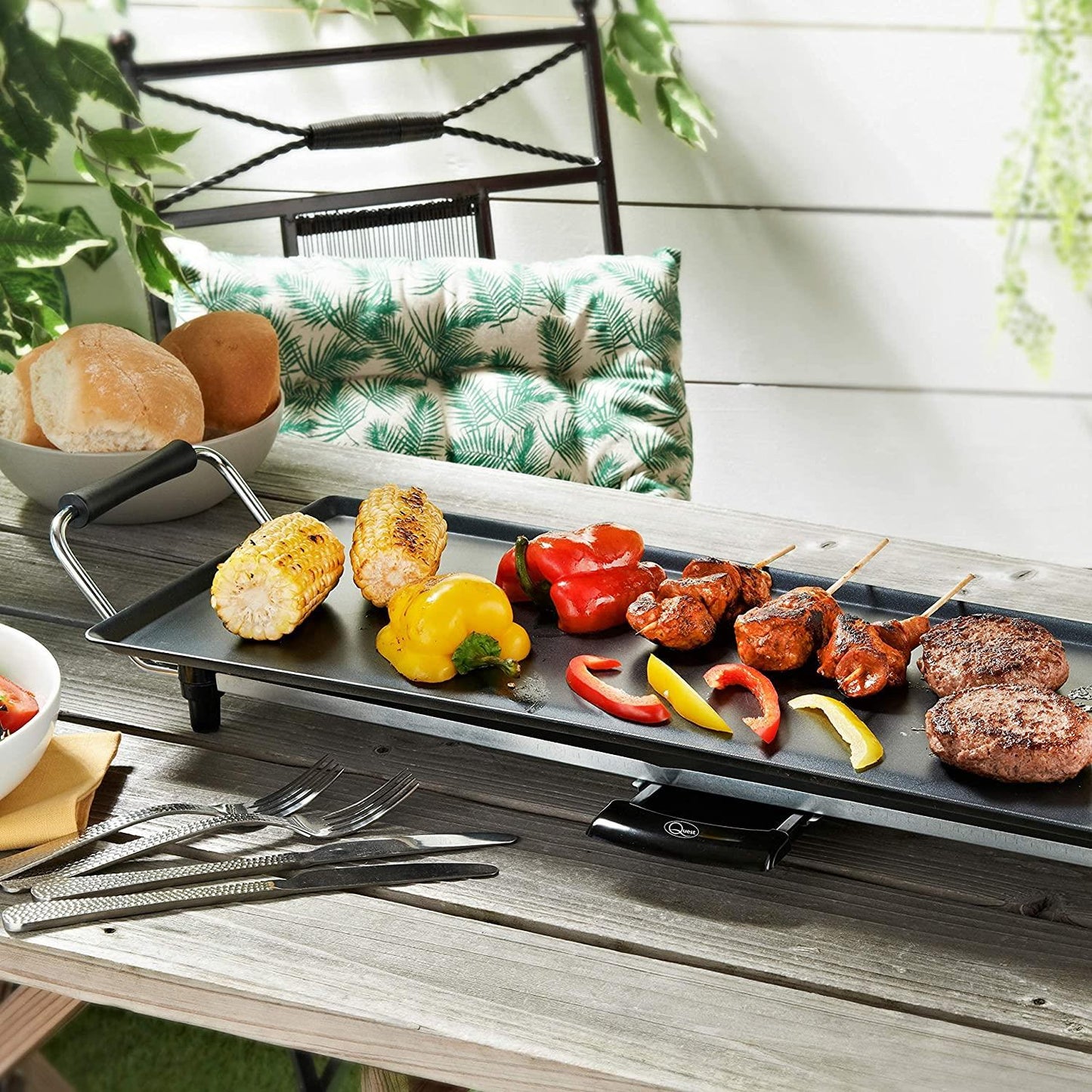 Quest Non-Stick Large Electric Teppanyaki Table Top Grill- 32529