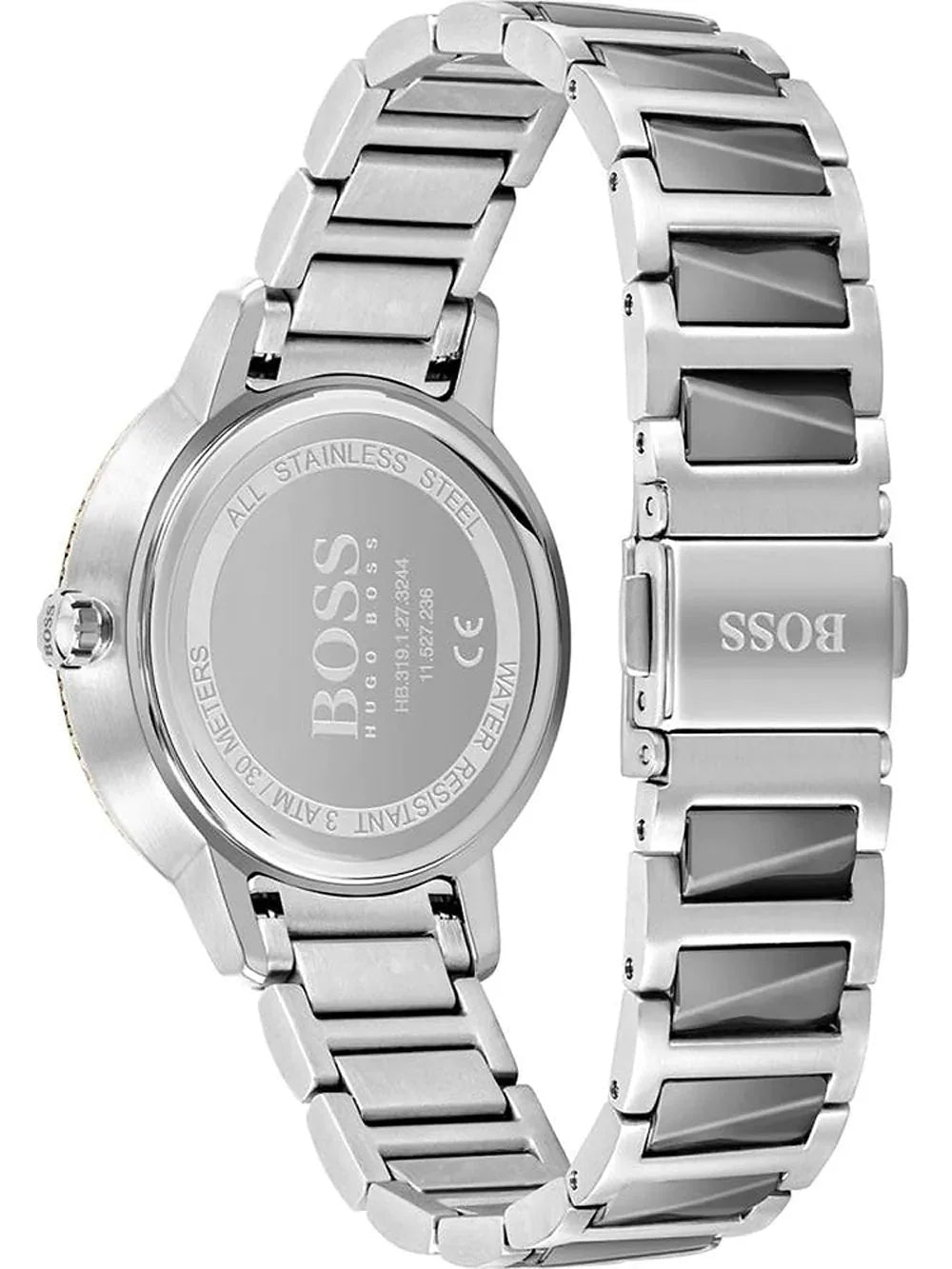 Hugo Boss Womens 1502569 Signature Two Tone Stainless Steel Watch