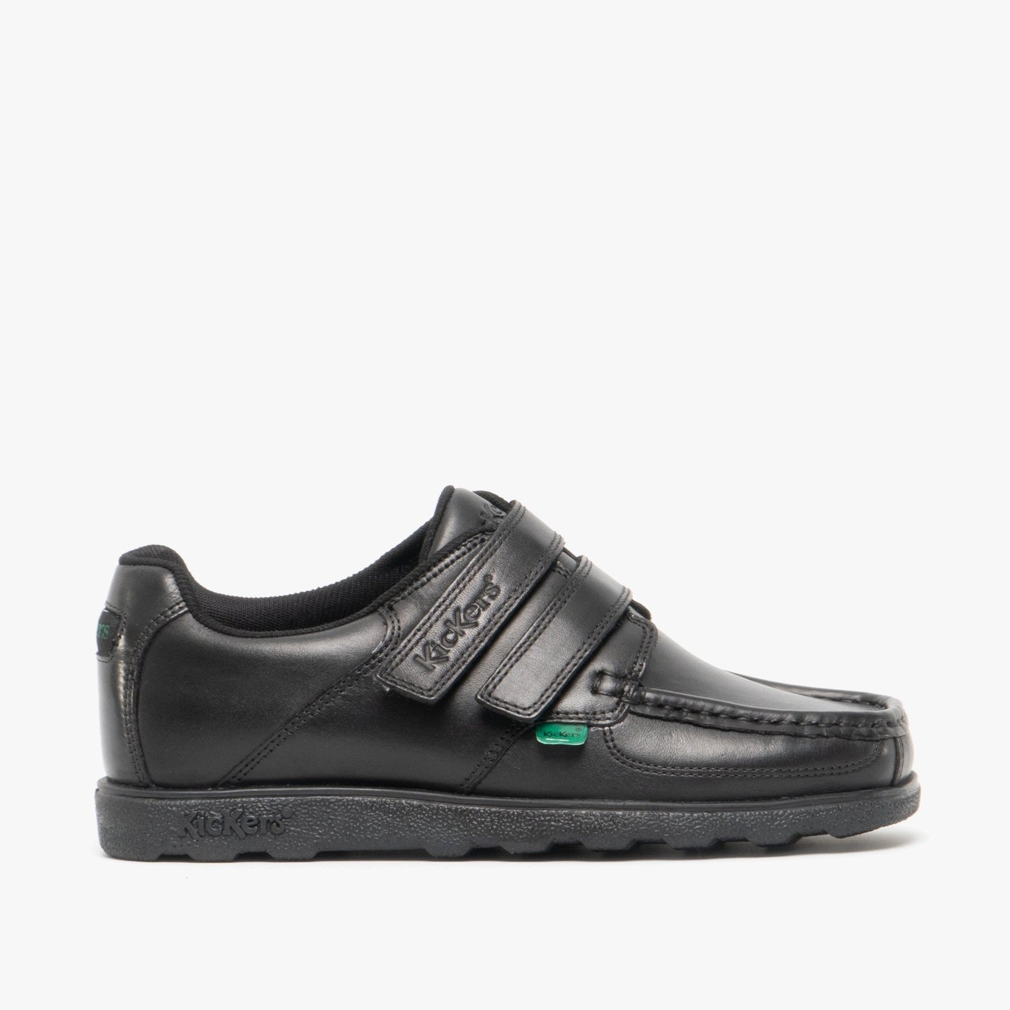 Kickers 114238 FRAGMA STRAP Boys School Shoes Black