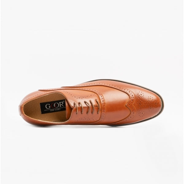 Goor TOMMY Mens Oxford Brogues Tan