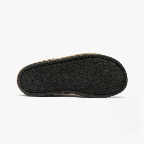 Haflinger SOFT Womens Wool Slippers Taupe