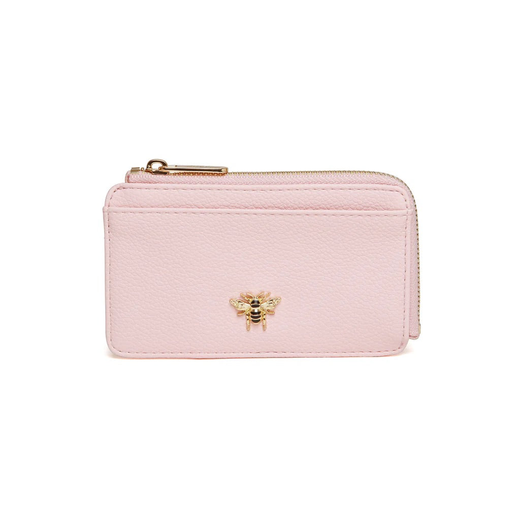 Alice Wheeler Bath Coin Purse – Luxury Vegan Leather Small Purse with Bee Charm