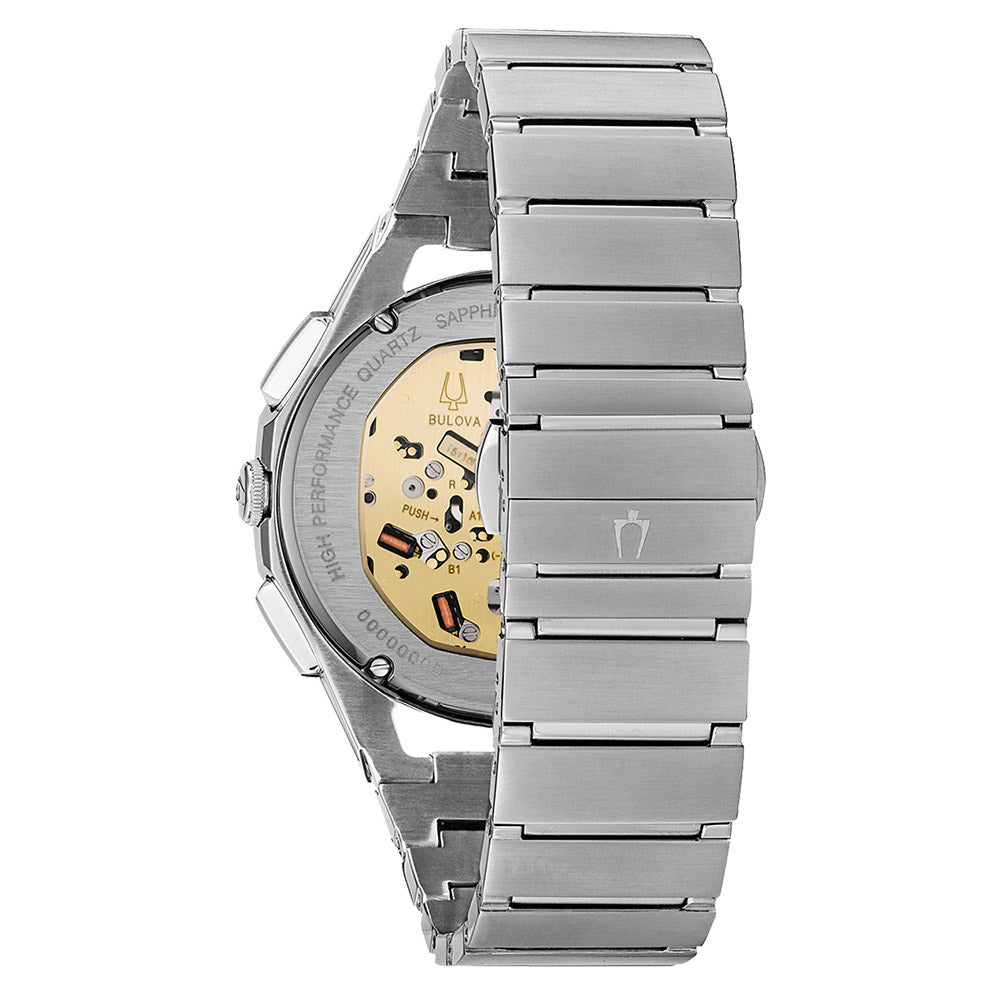 Bulova Curv Mens Blue Watch 96a205