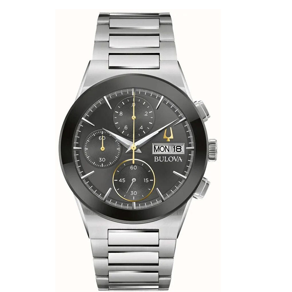 Bulova Millennia Mens Silver Watch 96c149