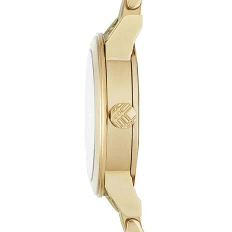 Burberry Ladies Watch The City Engraved Check Gold Bu9234
