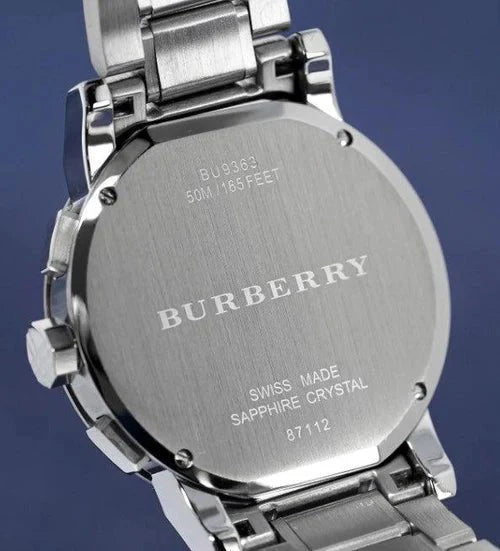 Burberry Mens Watch Chronograph The City Blue Bu9363