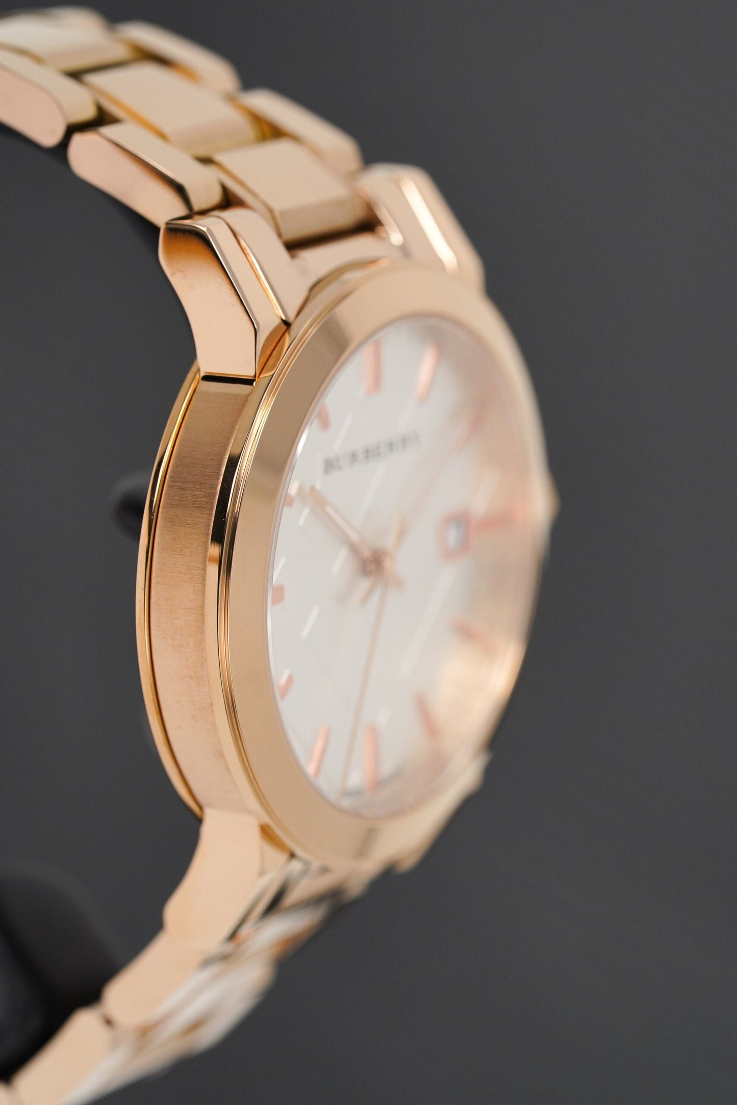 Burberry Ladies Watch The City Rose Gold Pvd Bu9004