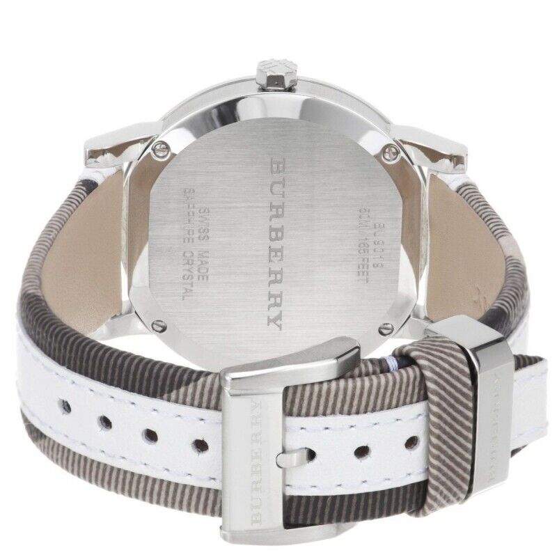 Burberry Ladies Watch The City Check White Bu9019