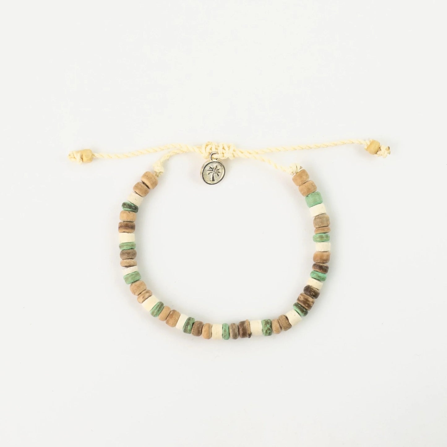 Laut Turquoise & Wood Beaded Bracelet