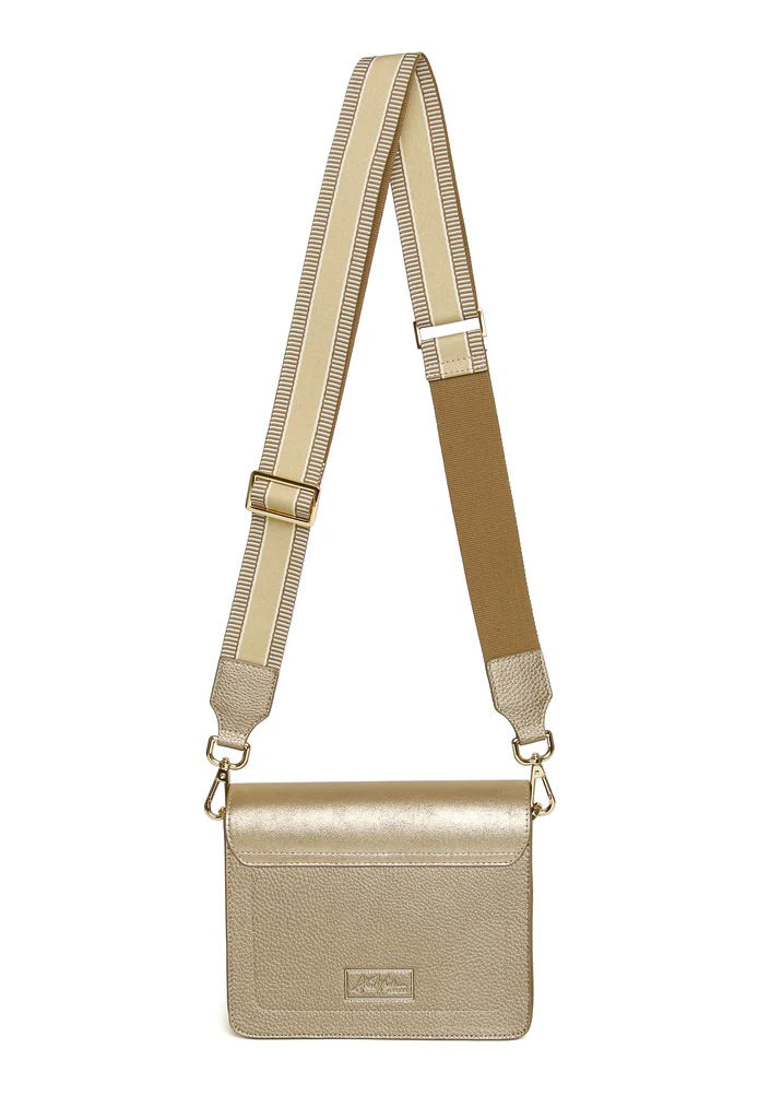 Alice Wheeler Highbury Crossbody Bag (Bronze, Teal & Leopard)