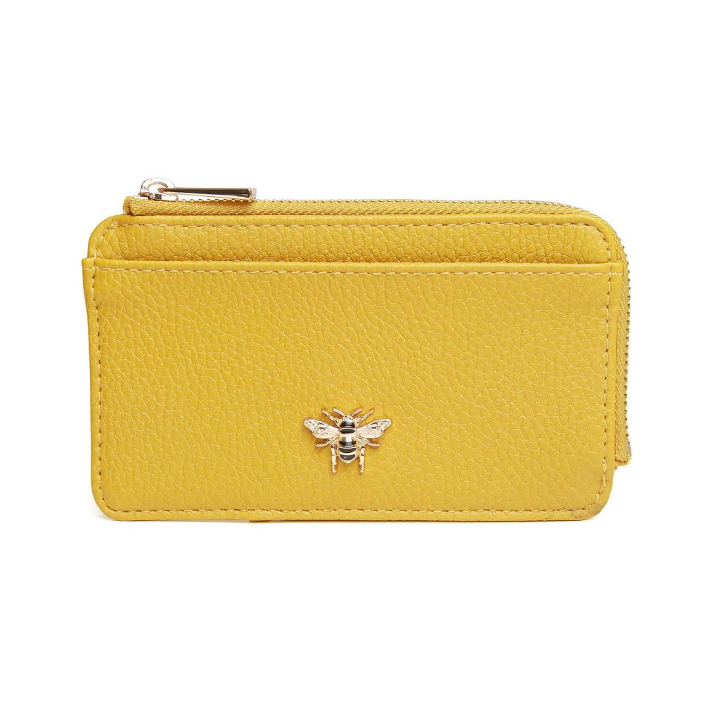 Alice Wheeler Bath Coin Purse – Luxury Vegan Leather Small Purse with Bee Charm