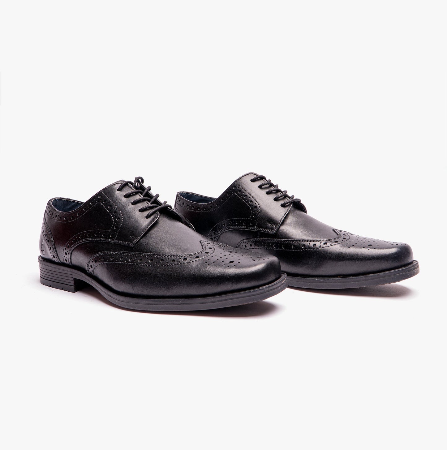 Hush Puppies BRACE Mens Lace-Up Brogues Black