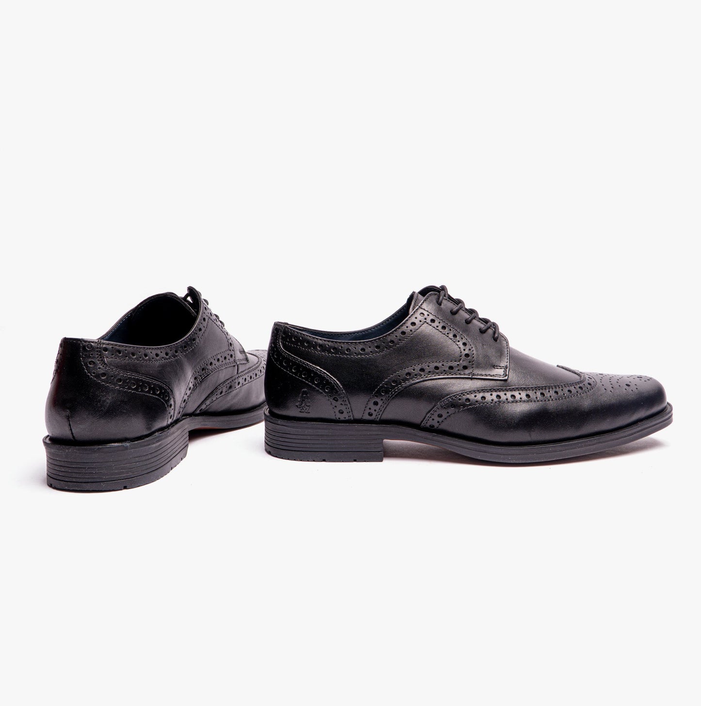 Hush Puppies BRACE Mens Lace-Up Brogues Black