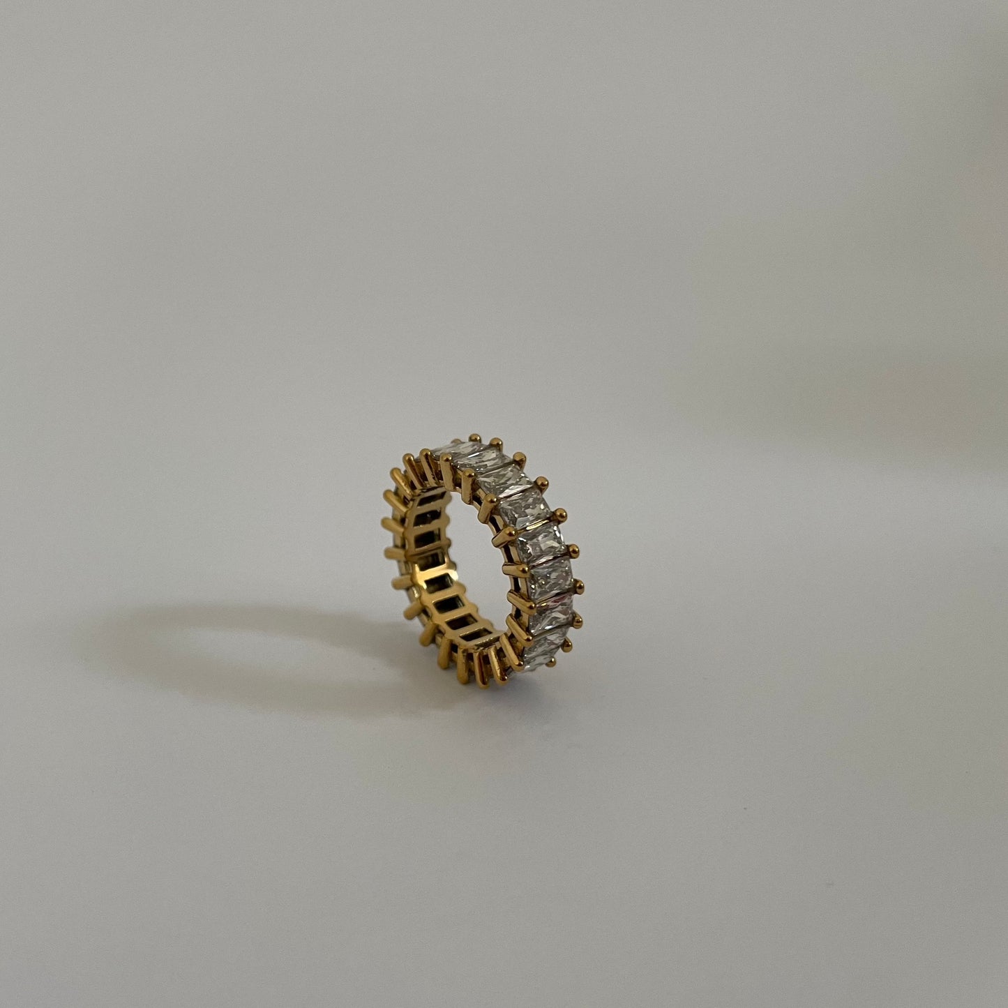 Pave Baguette Ring