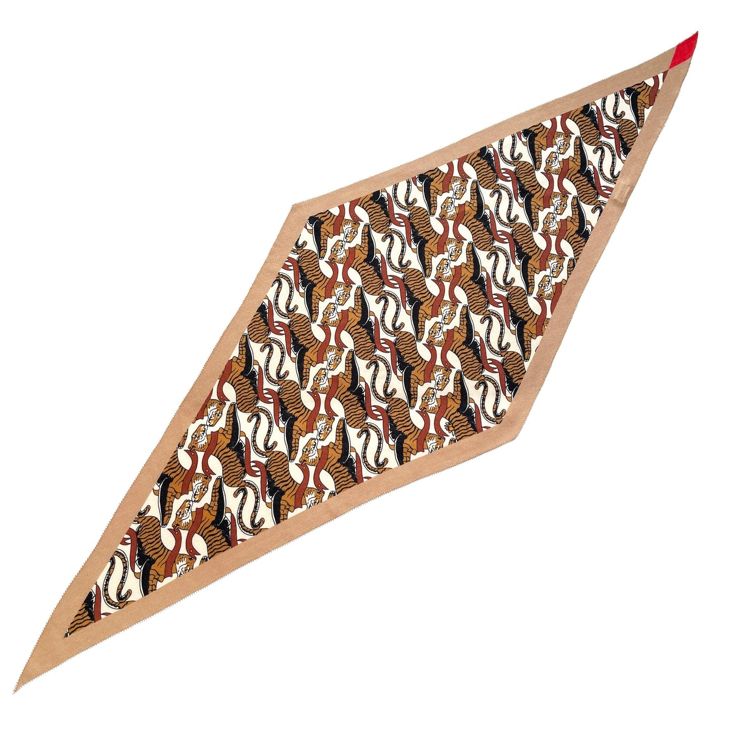 Tiger Reverie Cashmere Scarf - Unisex Luxury Silk Blended Scarf