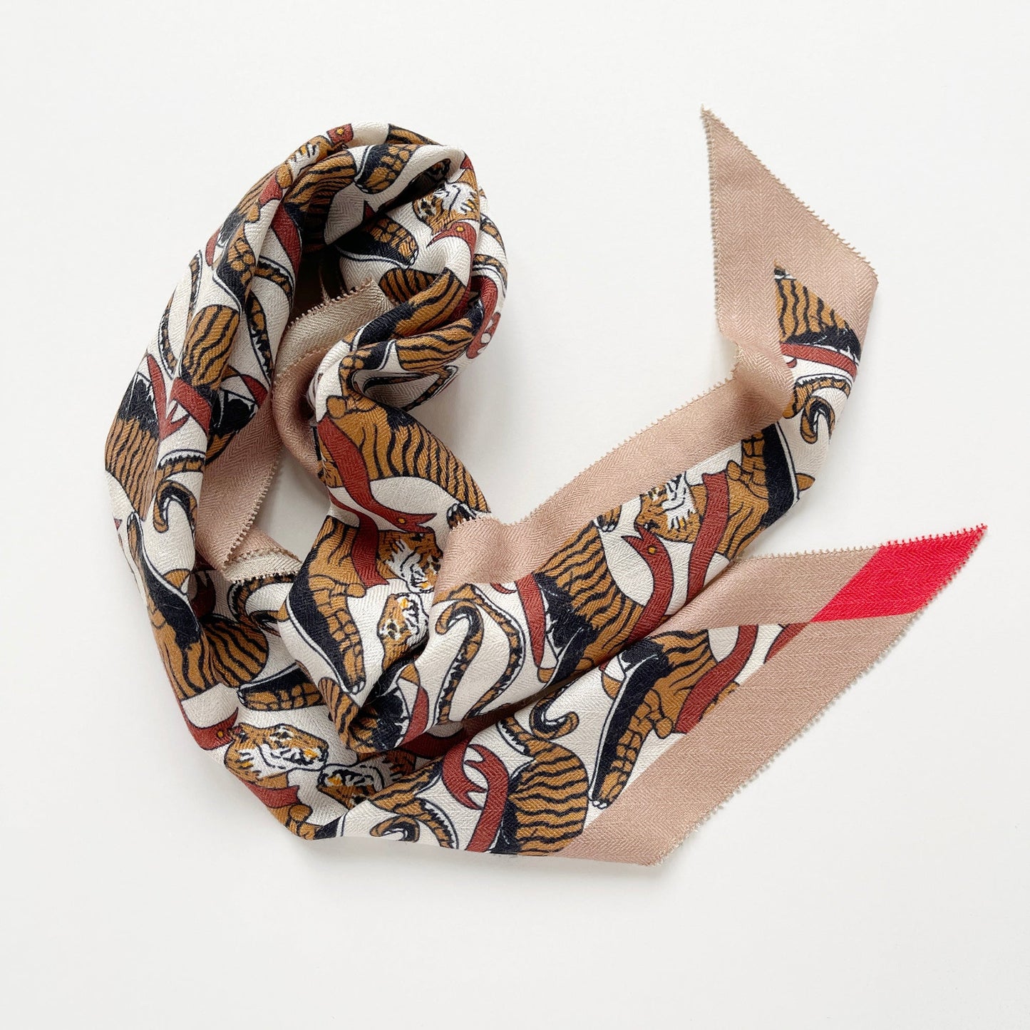 Tiger Reverie Cashmere Scarf - Unisex Luxury Silk Blended Scarf