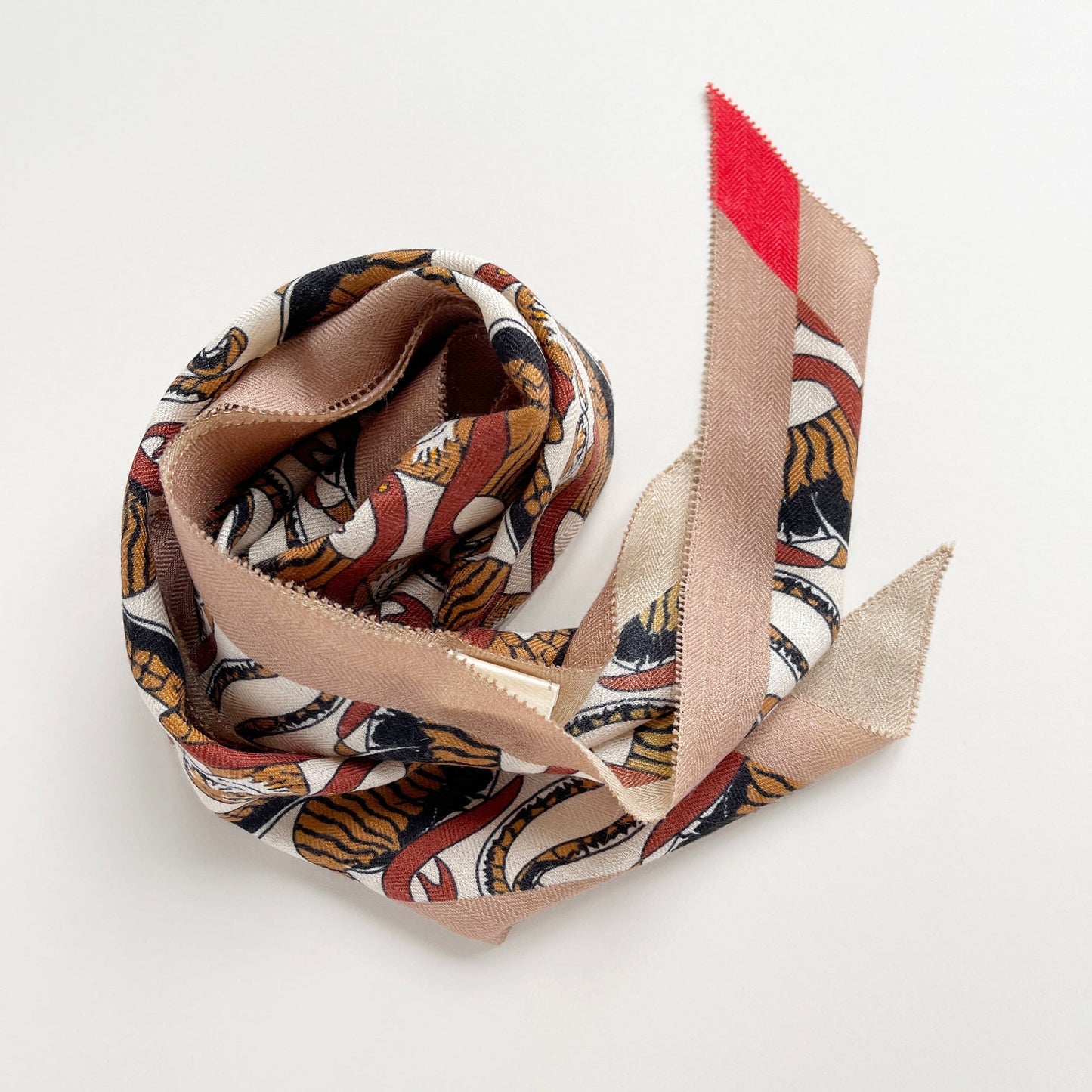 Tiger Reverie Cashmere Scarf - Unisex Luxury Silk Blended Scarf