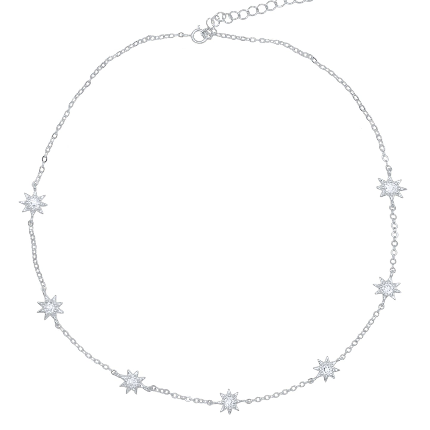 Icelyn Star Choker Necklace | 925 Sterling Silver