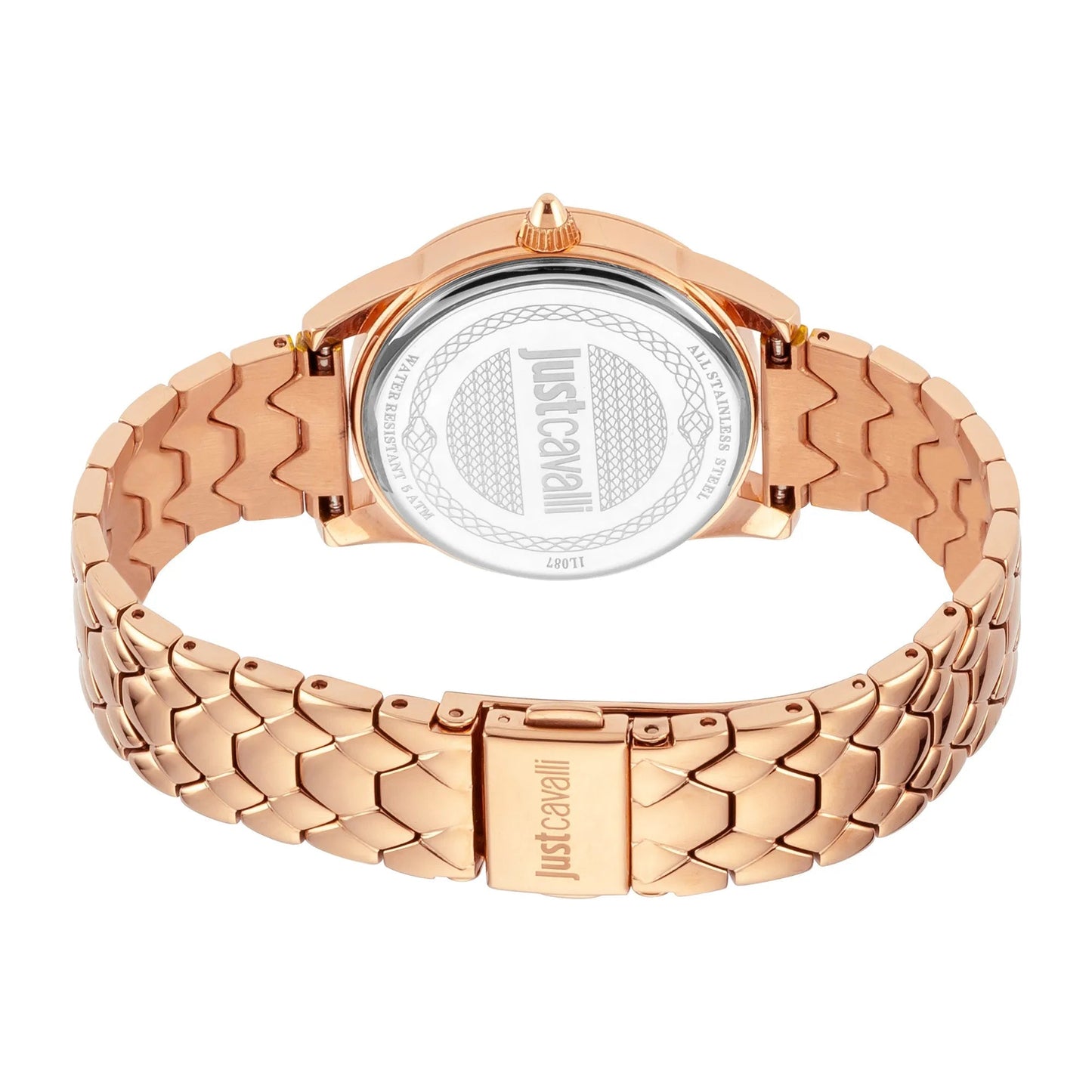 Just Cavalli SET Steel Rose Gold Zircons