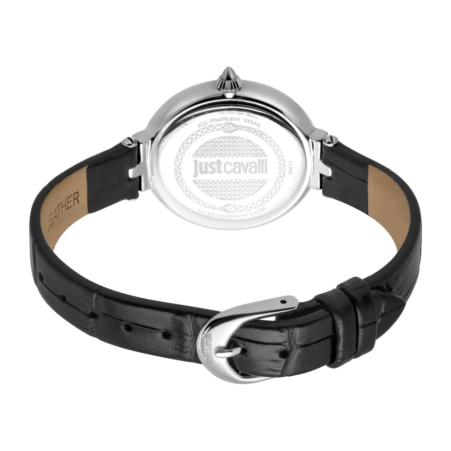 Just Cavalli Snake Creazione Silver Leather