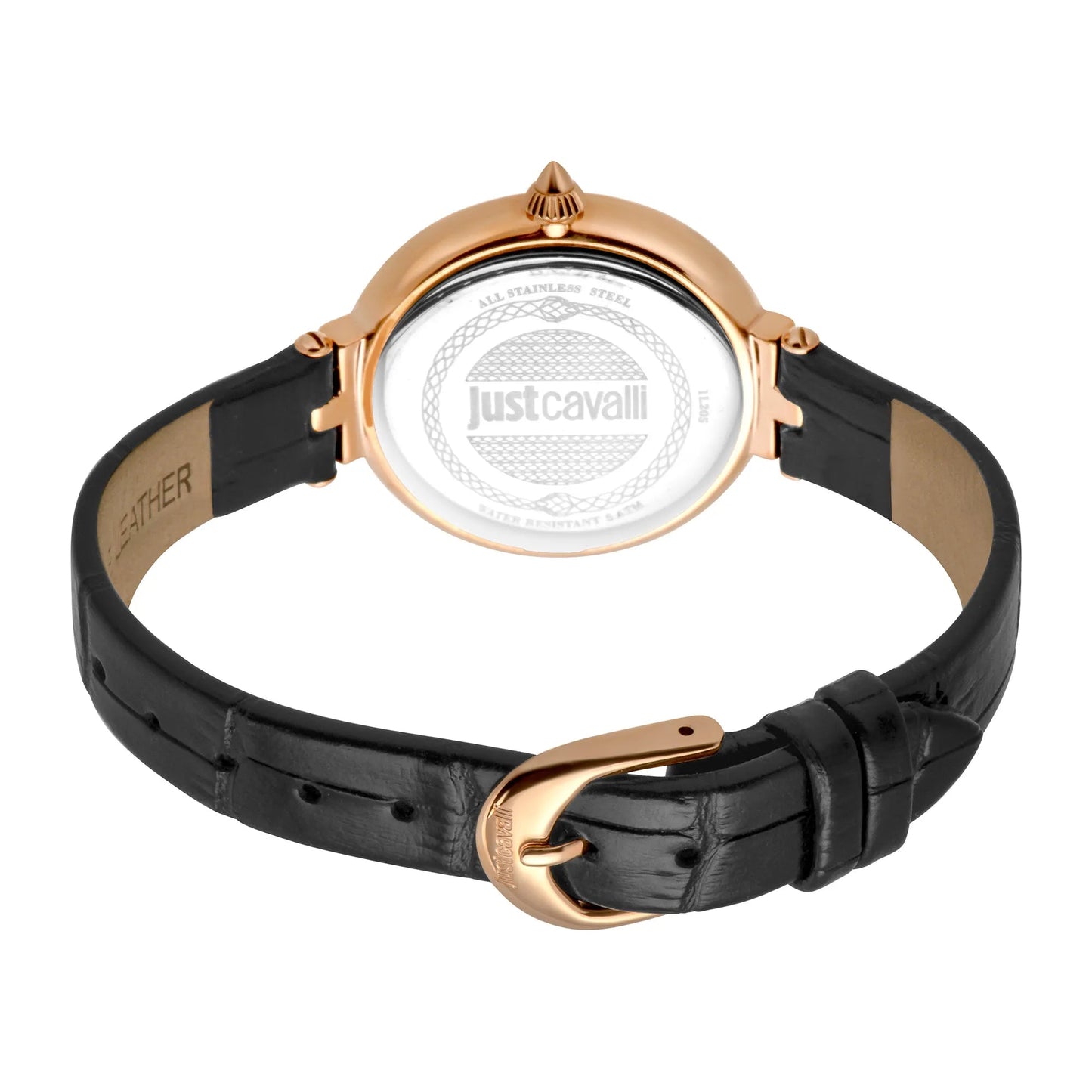 Just Cavalli Snake Creazione Black Leather