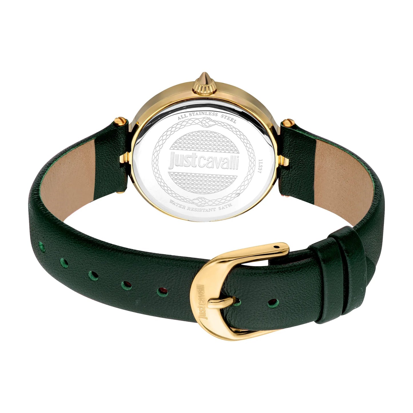 Just Cavalli Creazione Leather Green Gold