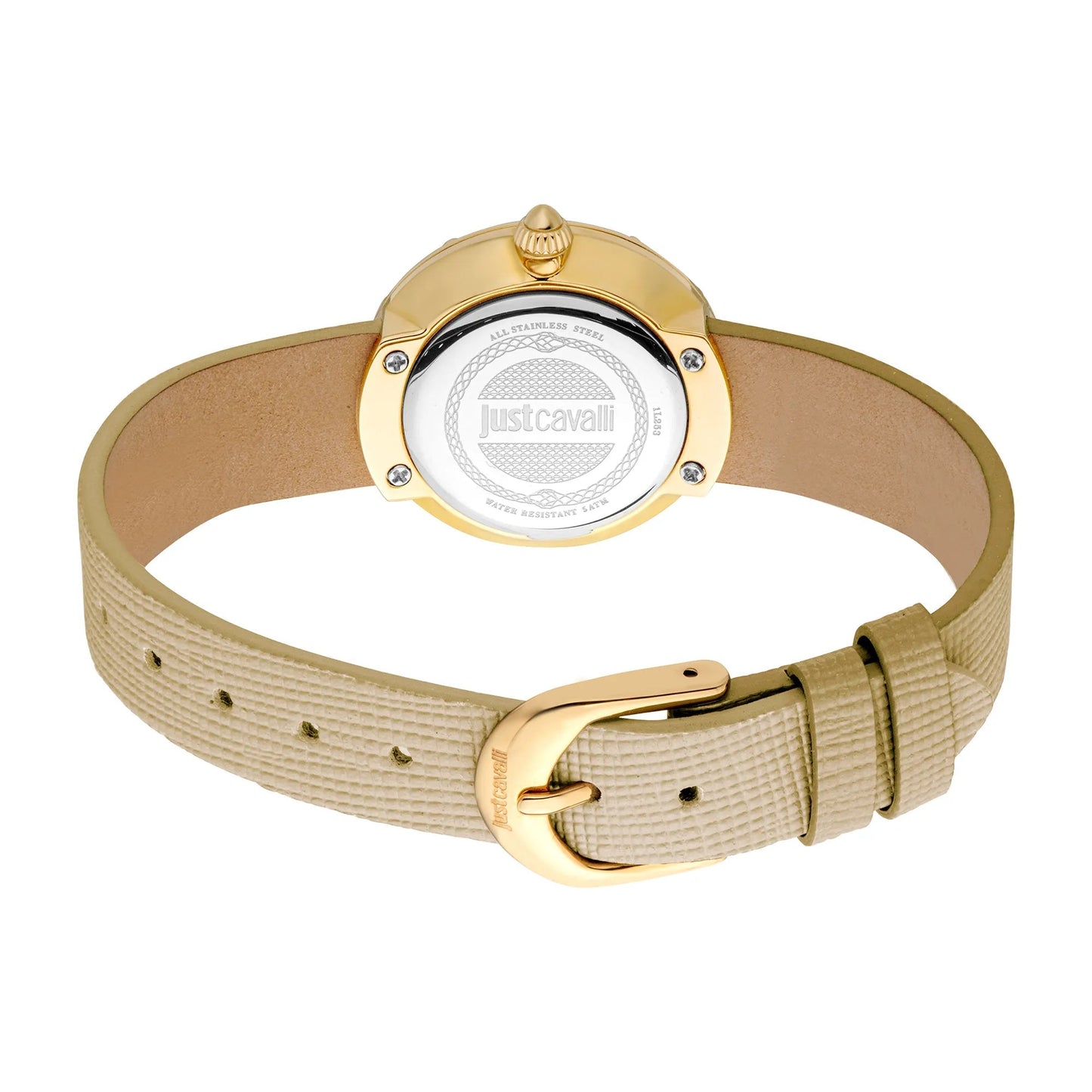 Just Cavalli Eleganza Mini Leather Beige Gold