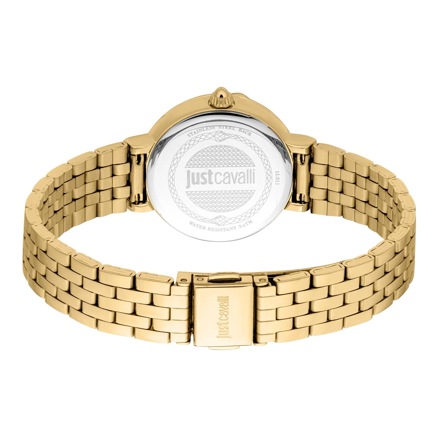 Just Cavalli Brave Snake Yellow Gold Green