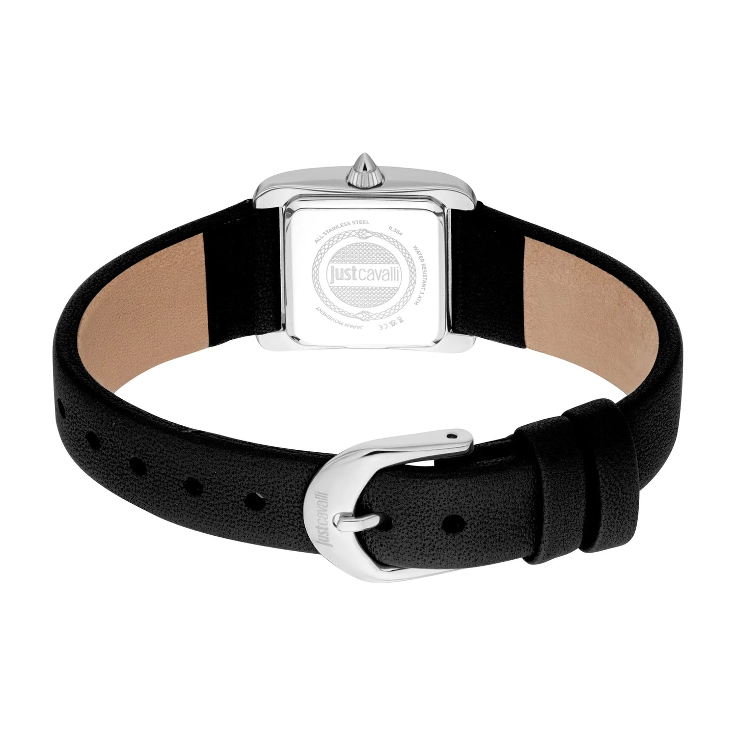 Just Cavalli Sera Leather Black Silver