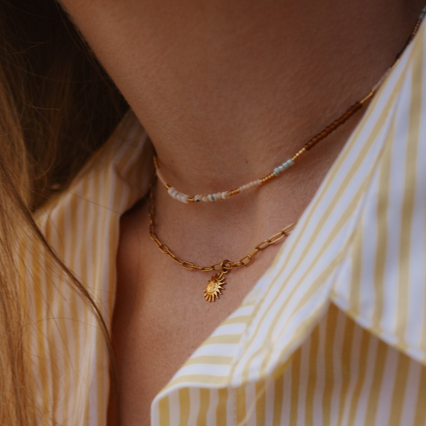 Alam Dainty Beaded Necklace