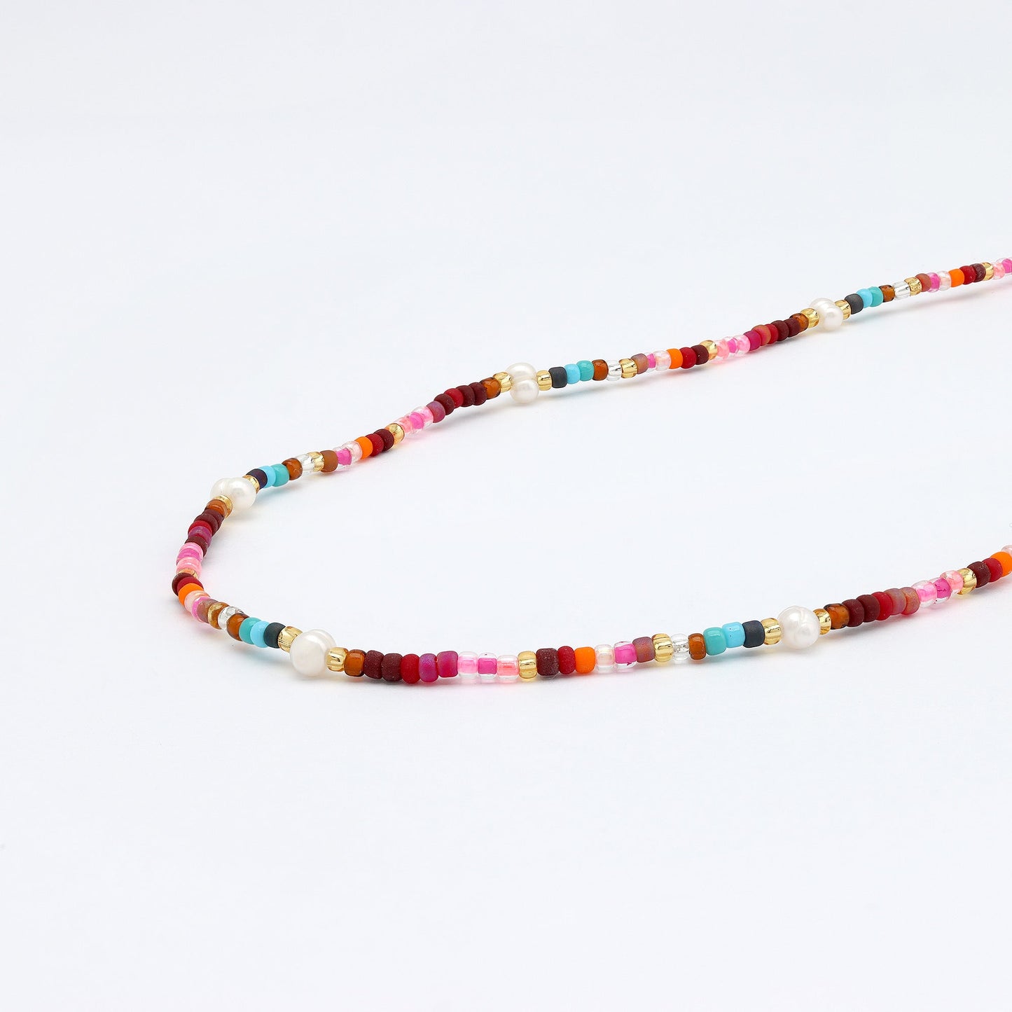 Merah Dainty Beaded Necklace