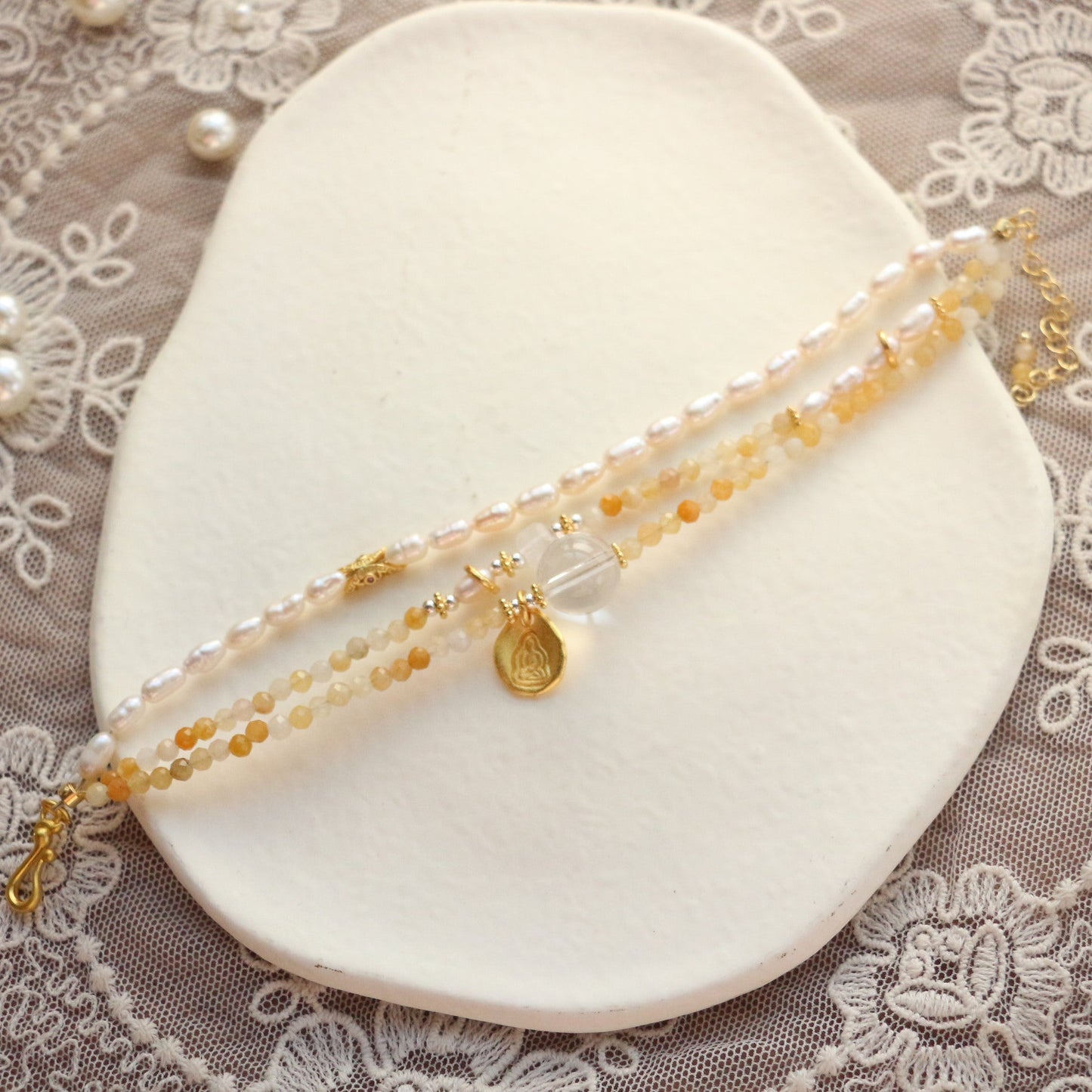 JEKIRA Tri-Layer Solar Plexus Bracelet