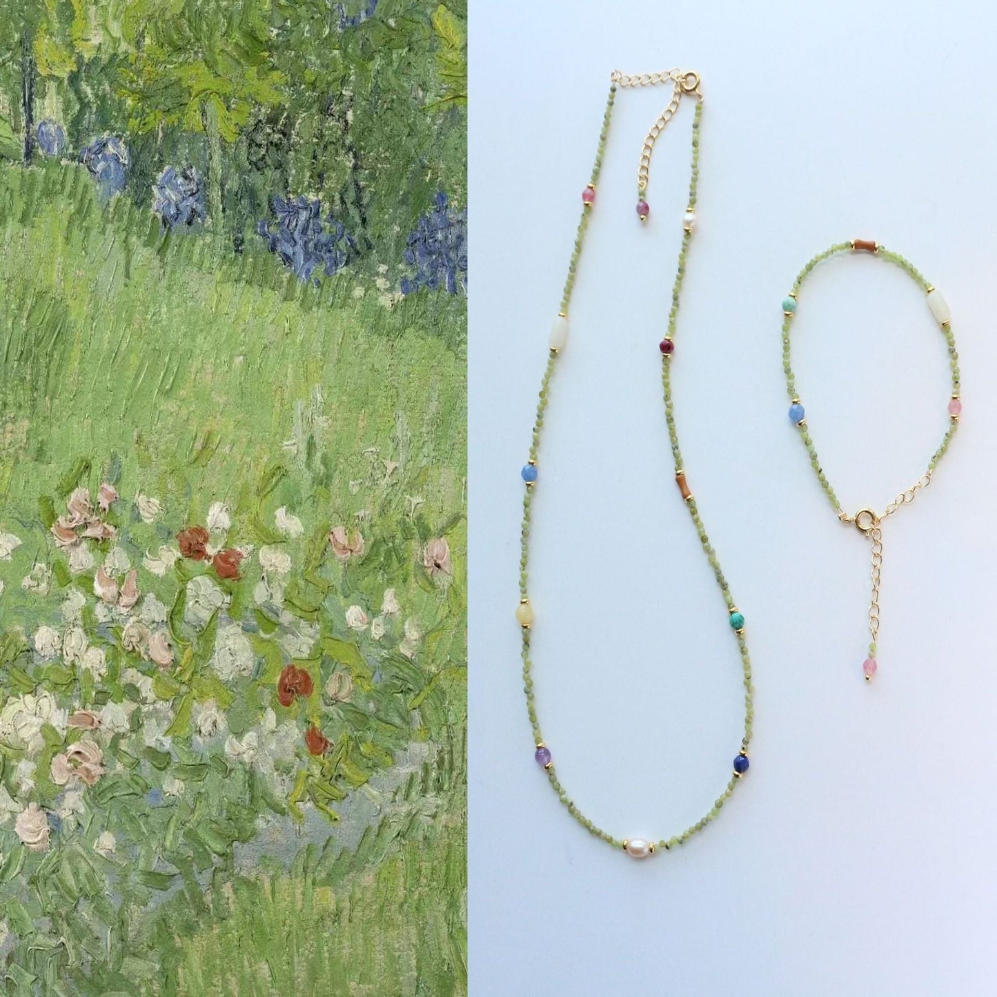 Jekira Summer Color Chinese-Style Gemstone Set