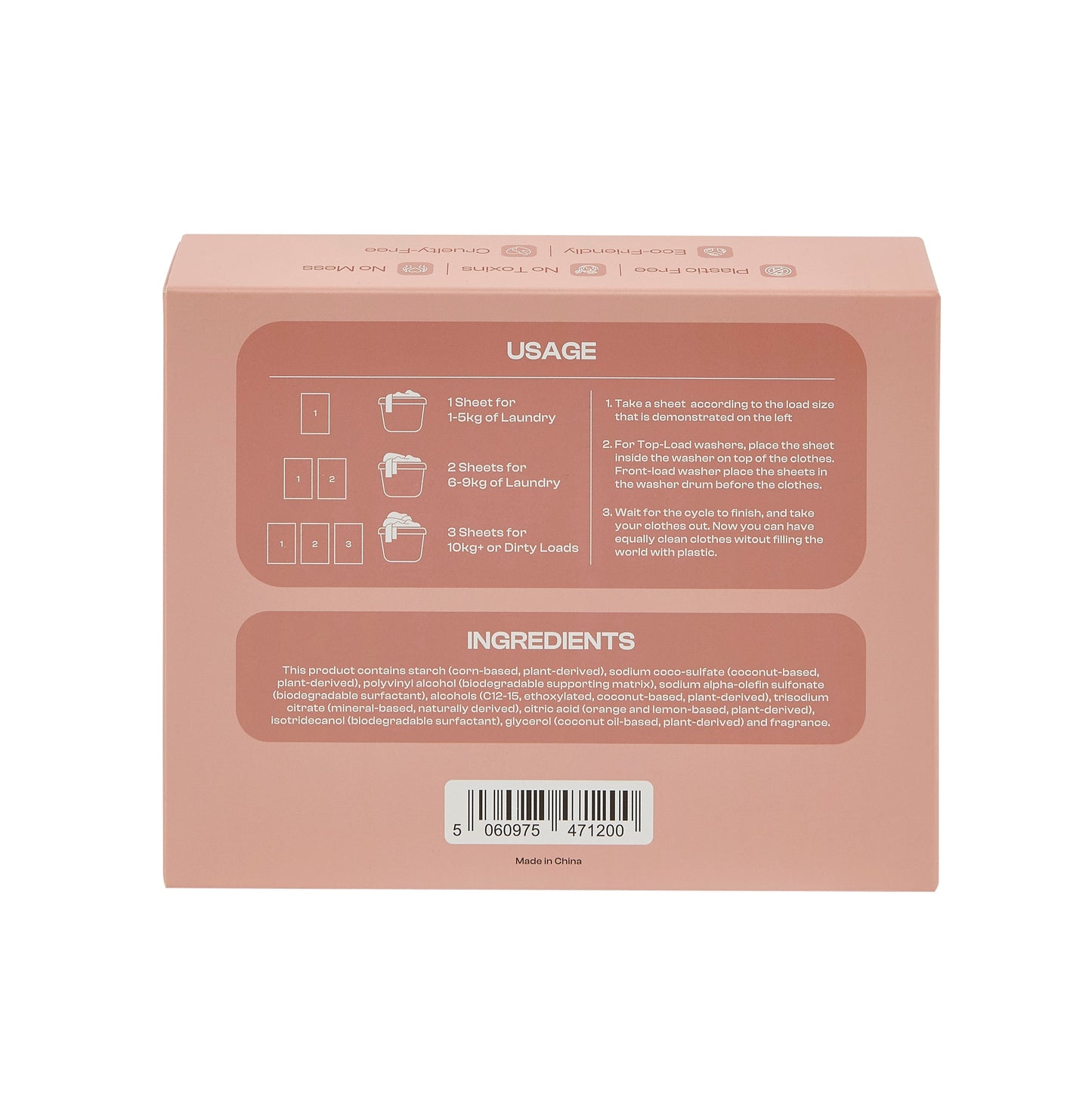 Purum Citrus Bliss Scented Eco-Friendly Laundry Detergent Sheets - 64 Pack