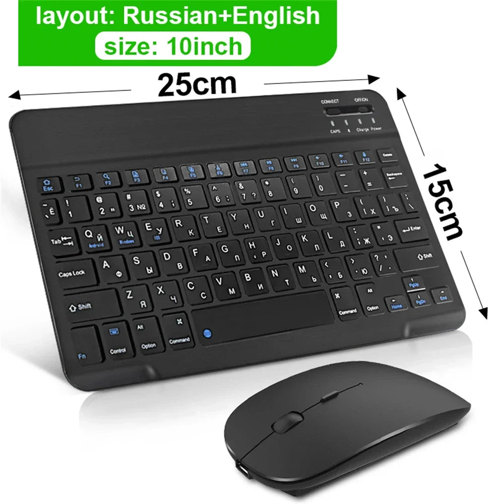 Bluetooth Wireless Keyboard Mouse For IOS/Android/Windows/iPad Air Mini Pro