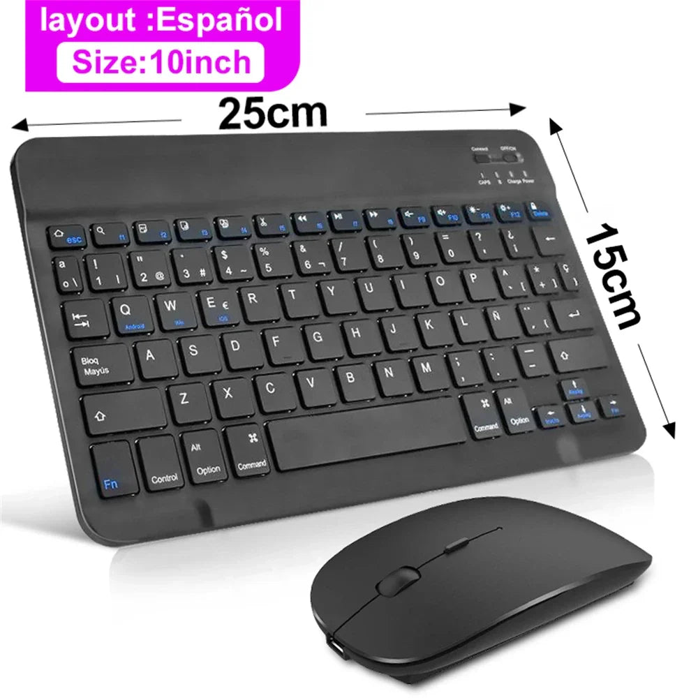 Bluetooth Wireless Keyboard Mouse For IOS/Android/Windows/iPad Air Mini Pro