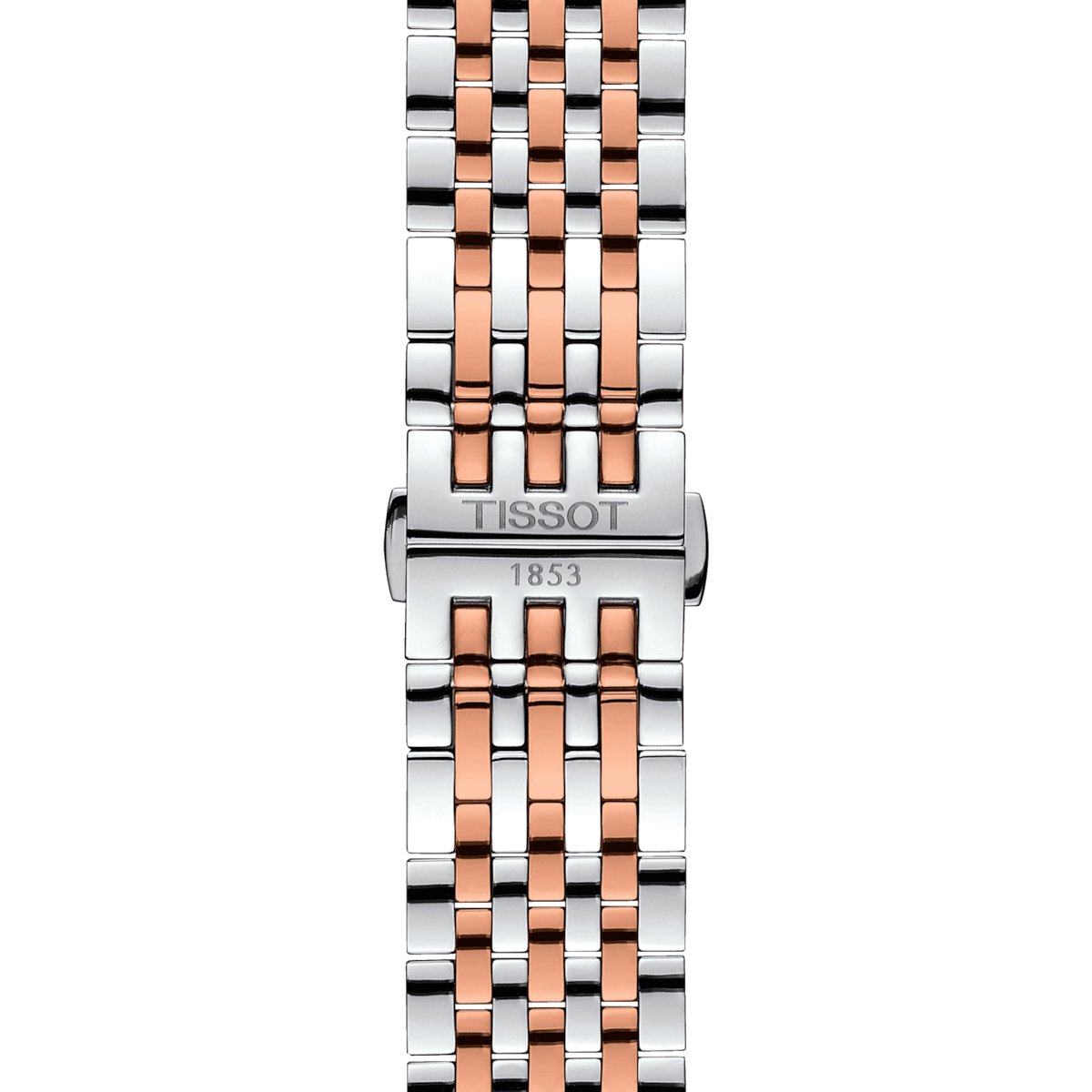 Tissot Mens Watch Tradition Powermatic 80 Open Heart Rose Silver T0639072203801