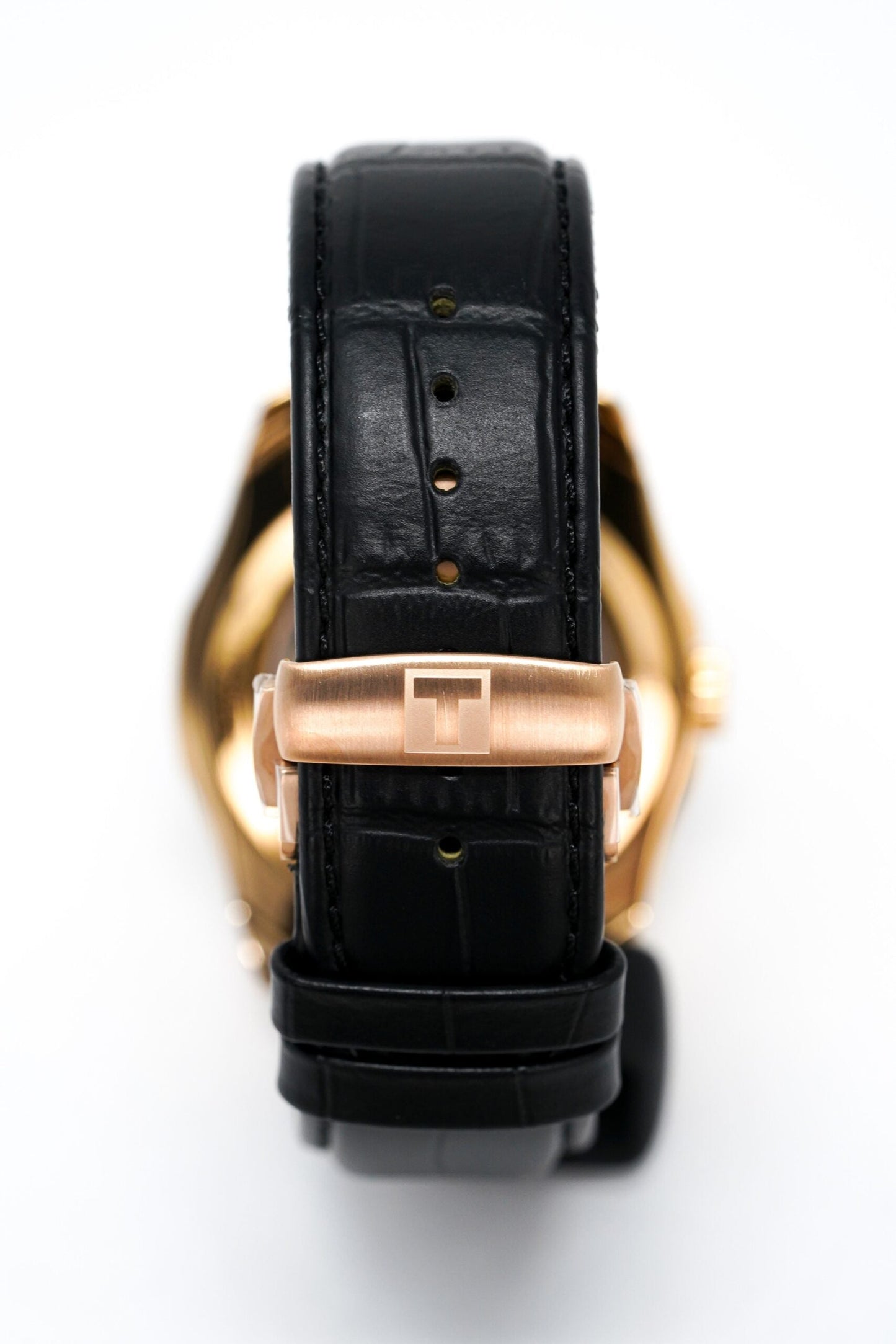 Tissot Mens Couturier Small Second Rose Gold T Classic Automatic Watch Couturier Powermatic 80 Date Purple Rose Gold