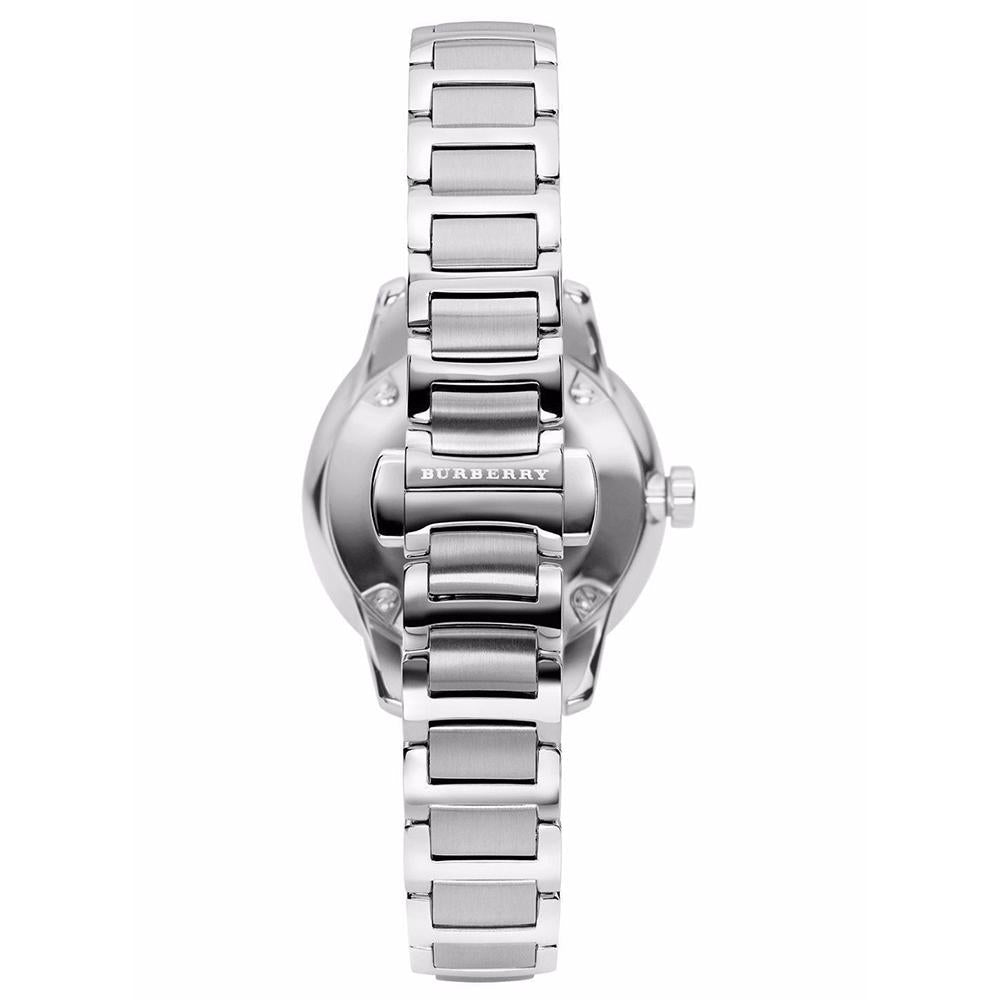 Ladies Silver The Classic Stainless Steel Burberry Watch Bu10108