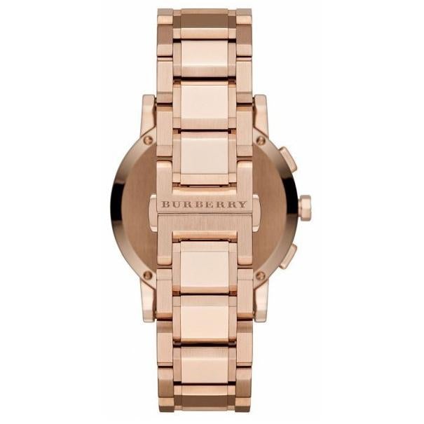 Ladies Swiss Rose Gold Tone Stainless Steel Burberry Watch Bu9204