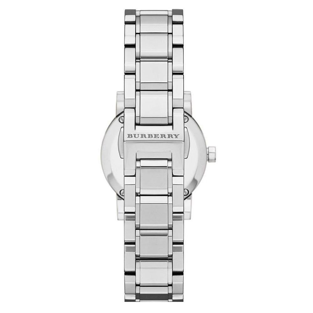 Ladies The City Silver Dial Stainless Steel Burberry Watch Bu9229