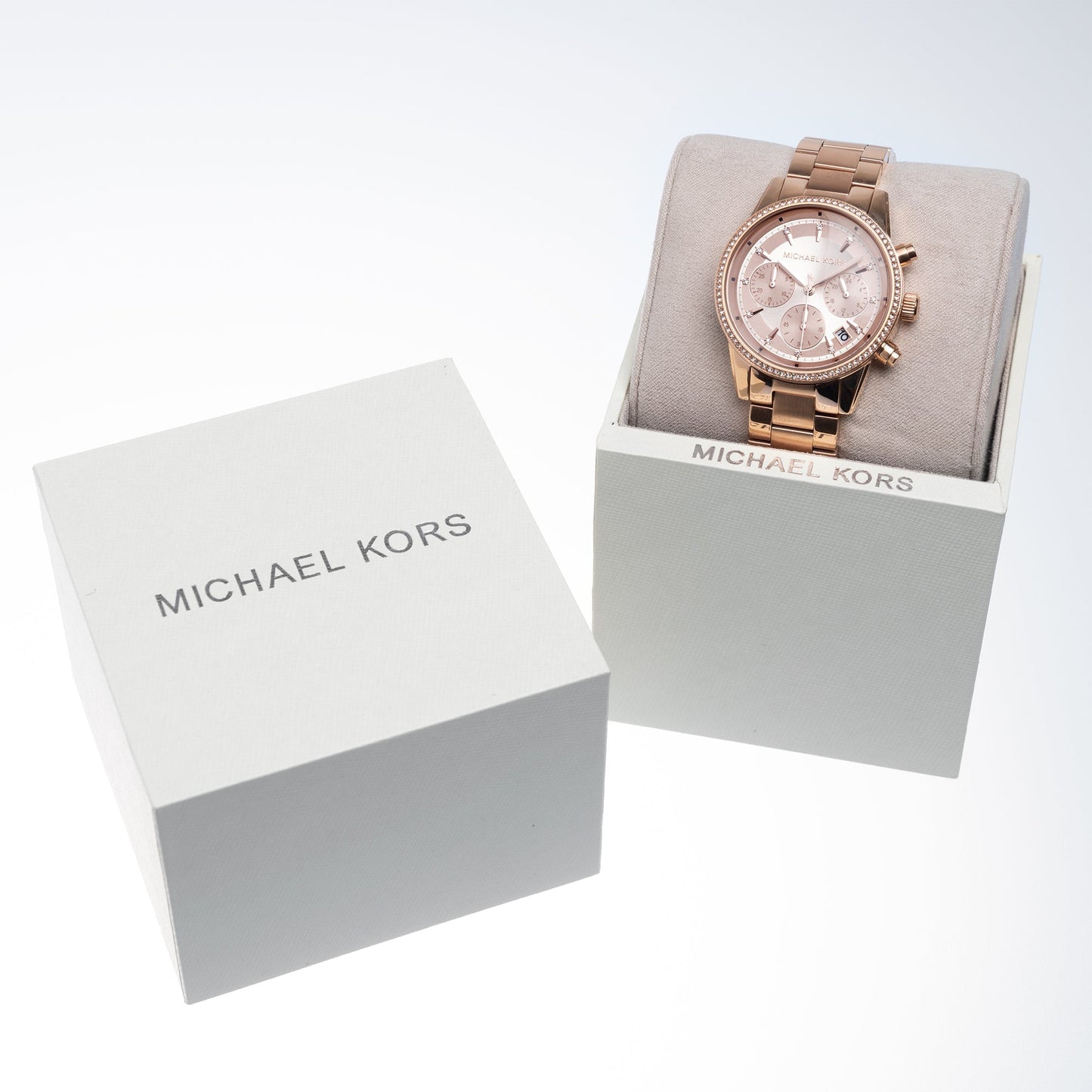 Michael Kors Mk6357 Ladies Ritz Rose Gold Watch
