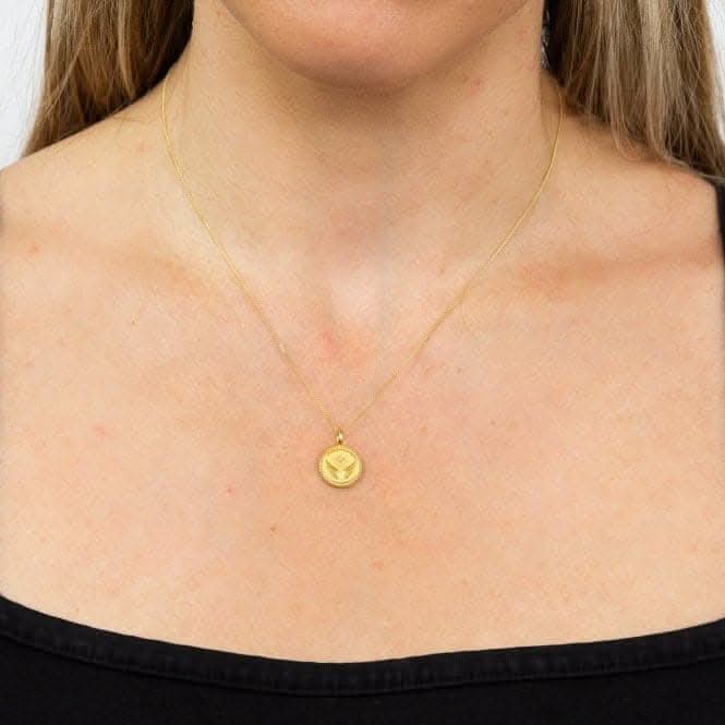 Freedom Empowerment Pendant Zirconia Yellow Gold Plating P5005C