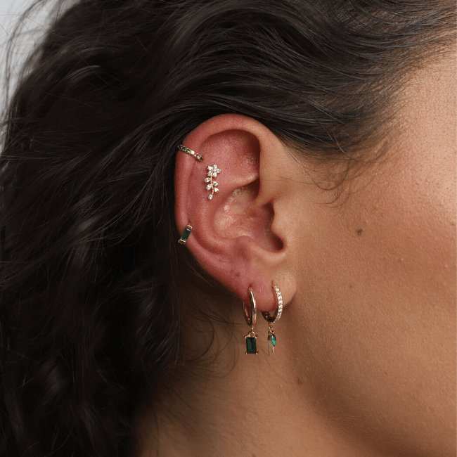 Gold Aime Hoops