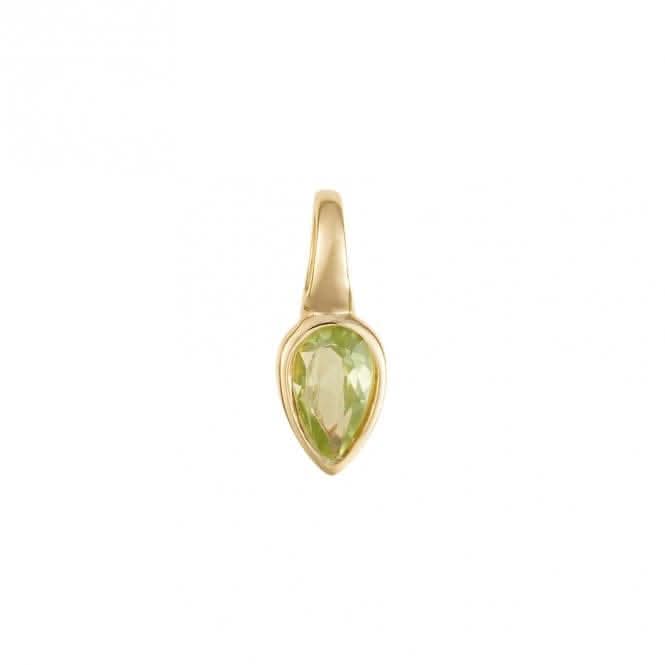 Gold Plated Birthstone August Peridot Pendant P5221