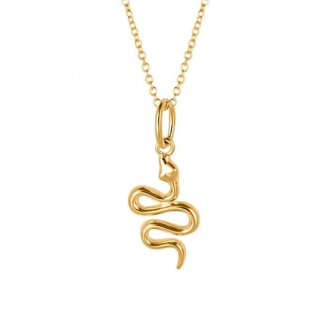 Gold Plated Snake Necklace N4519