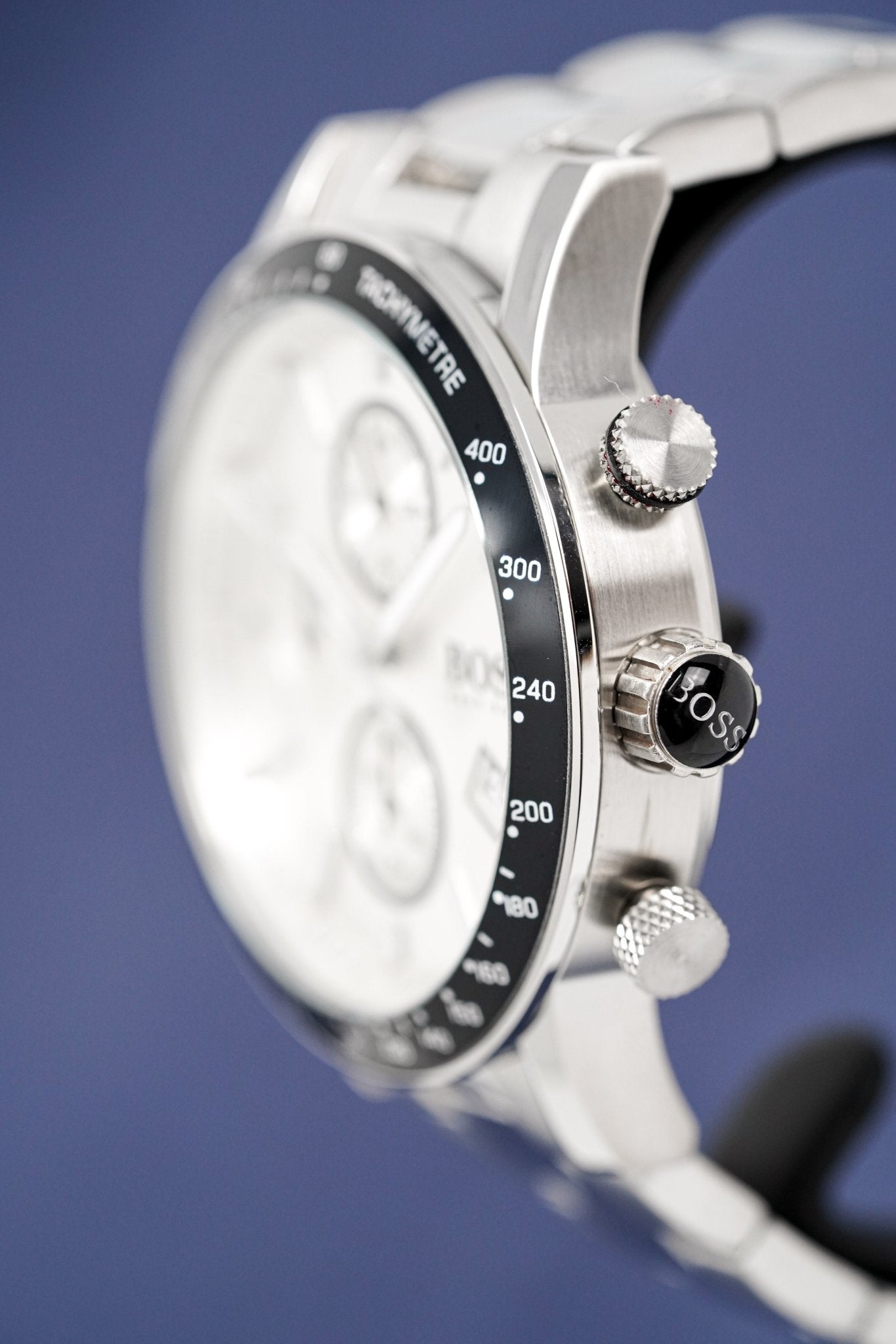 Hugo Boss Men S Watch Chronograph Rafale Silver Hb1513511