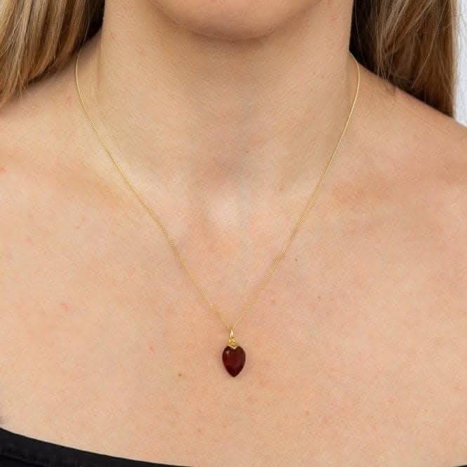 January Yellow Gold Plated Birthstone Chalcedony Stone Pendant P4975