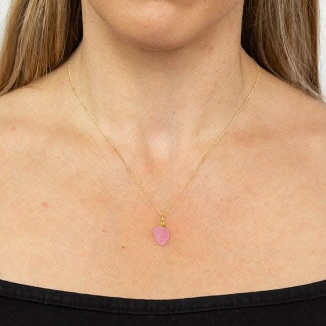 June Yellow Gold Plated Birthstone Chalcedony Stone Pendant P4980