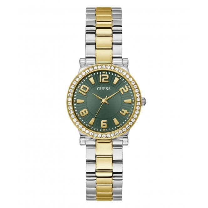 Guess Watches Ladies Fawn 2 Tone Watch Gw0686l2